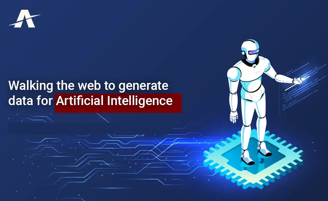 Walking the web to generate data for Artificial Intelligence