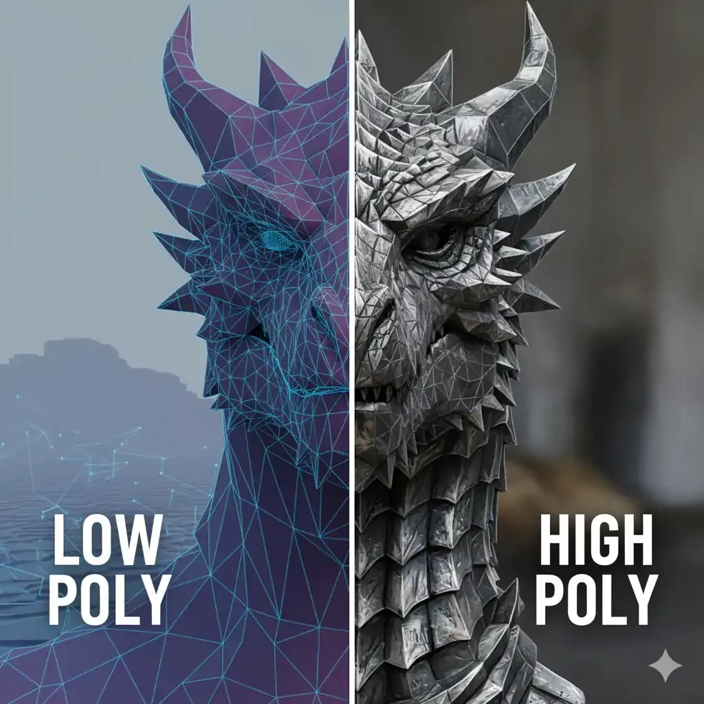 Low-Poly & High-Poly Modeling